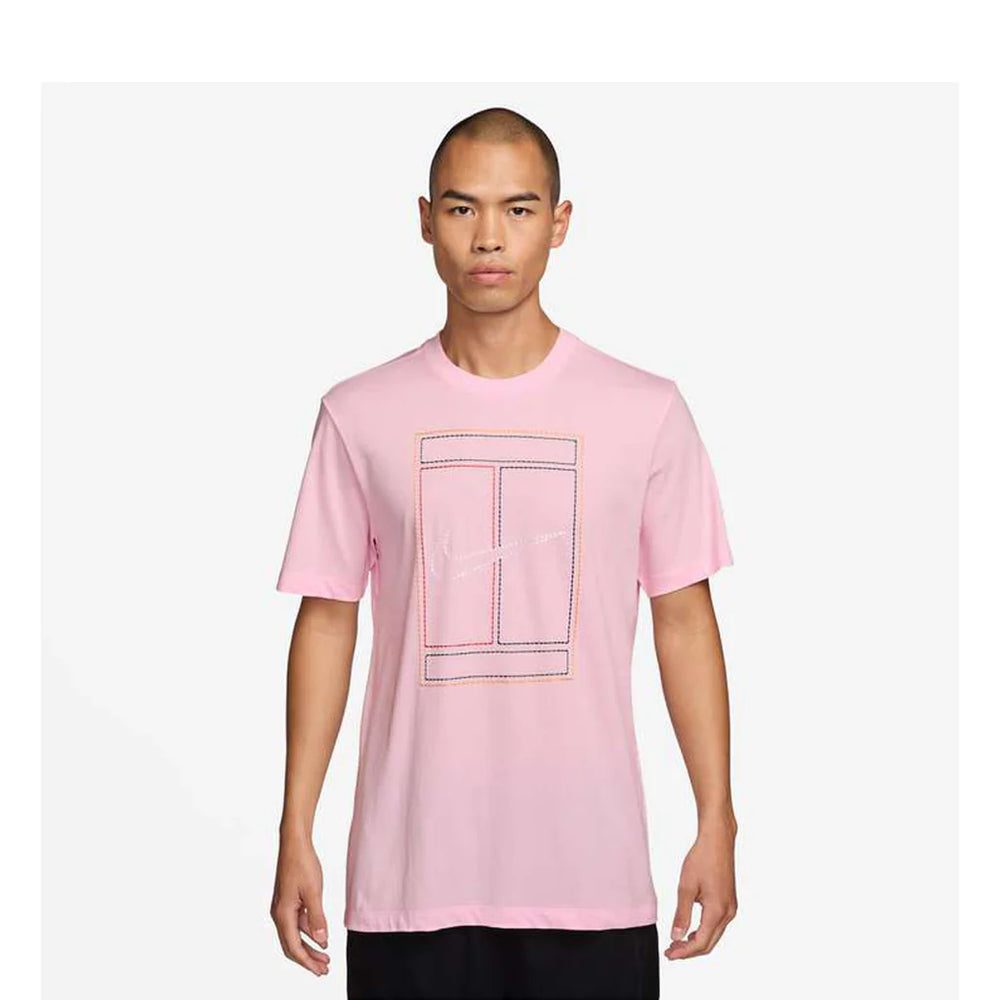 Nike Men's Heritage Court Tee (Pink Foam)
