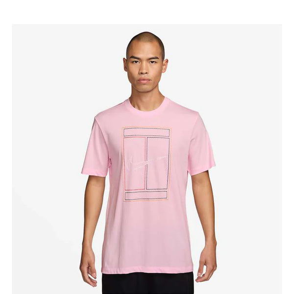 Nike Men's Heritage Court Tee (Pink Foam)