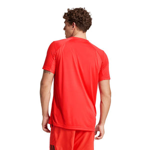 adidas Men’s Club 3 Stripe Climacool Top (Semi Lucid Red)