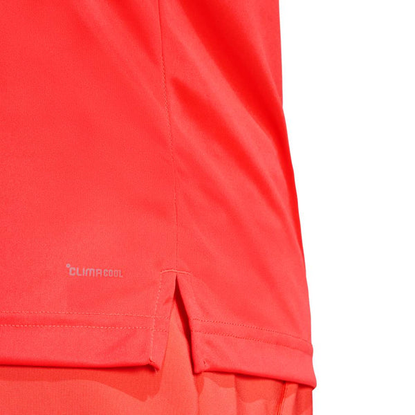 adidas Men’s Club 3 Stripe Climacool Top (Semi Lucid Red)