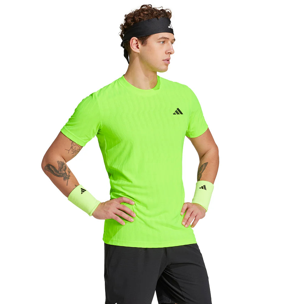 adidas Mens Tennis Climacool+  T-Shirt