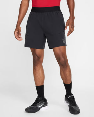 Nike Men's Dri-FIT Advantage 6-Inch Short (Black/White)