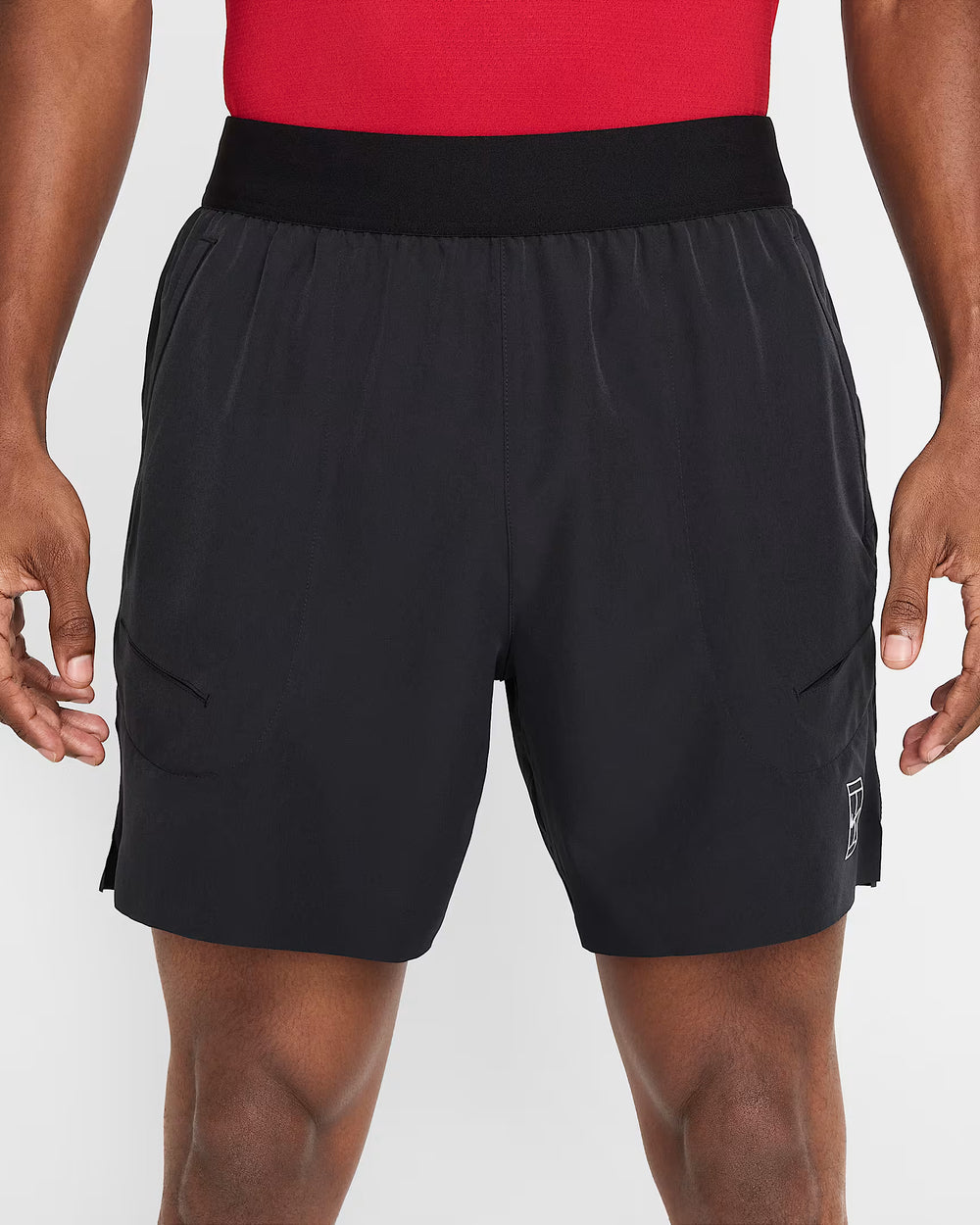 Nike Men's Dri-FIT Advantage 6-Inch Short (Black/White)