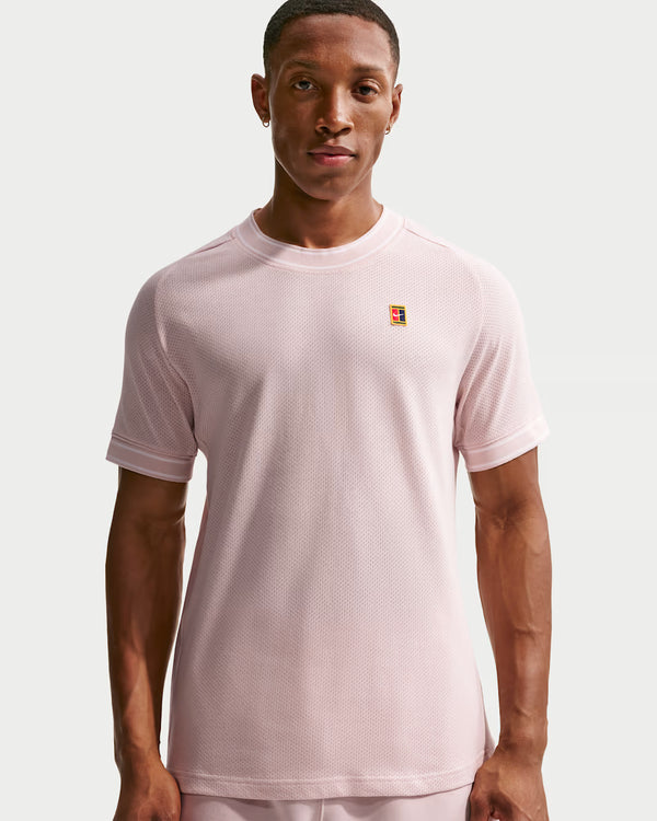 Nike Court Heritage Men's Short-Sleeve Tennis Top (Silt Red)