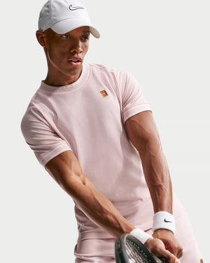 Nike Court Heritage Men's Short-Sleeve Tennis Top (Silt Red)