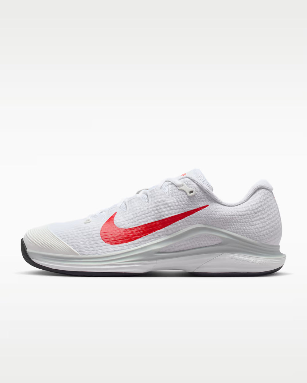 Nike Men's Vapor 12 Hard Court Tennis Shoes (White/Light Crimson/Pure Platinum)