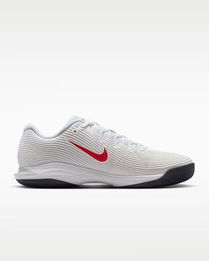 Nike Men's Vapor 12 Hard Court Tennis Shoes (White/Light Crimson/Pure Platinum)
