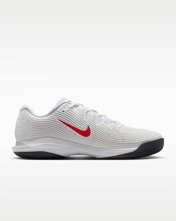 Nike Men's Vapor 12 Hard Court Tennis Shoes (White/Light Crimson/Pure Platinum)