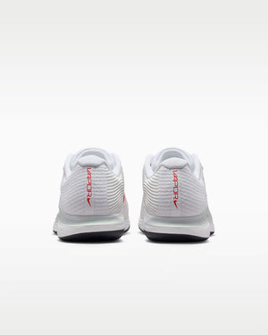Nike Men's Vapor 12 Hard Court Tennis Shoes (White/Light Crimson/Pure Platinum)