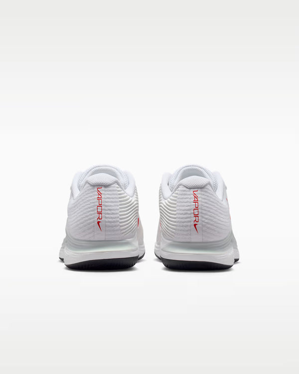 Nike Men's Vapor 12 Hard Court Tennis Shoes (White/Light Crimson/Pure Platinum)