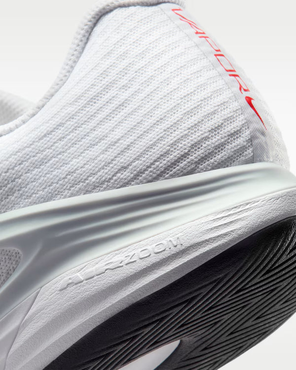 Nike Men's Vapor 12 Hard Court Tennis Shoes (White/Light Crimson/Pure Platinum)