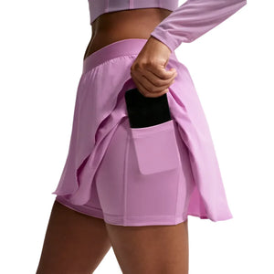 Nike Women's Slam Women's Dri-FIT High-Waisted Tennis Skort RG - Light Magenta