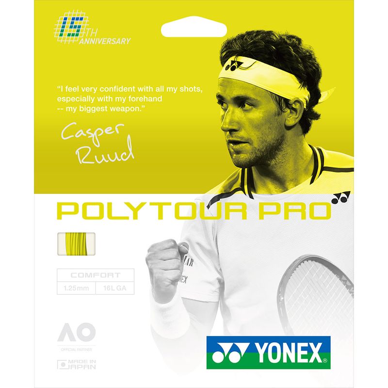Yonex Poly Tour Pro 125 16L Flash Yellow Tennis String