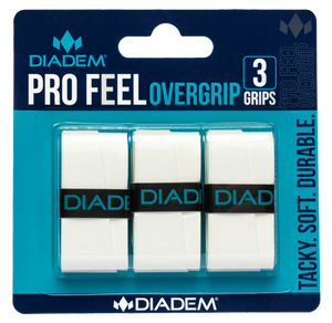 Diadem Pro Feel Overgrip 3 Pack (White)