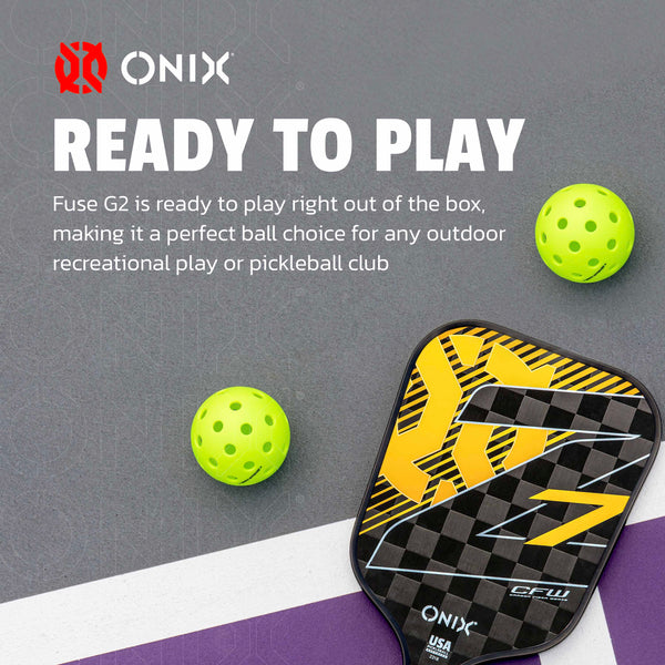 Onix Fuse G2 Outdoor Pickleball (3 Pack)