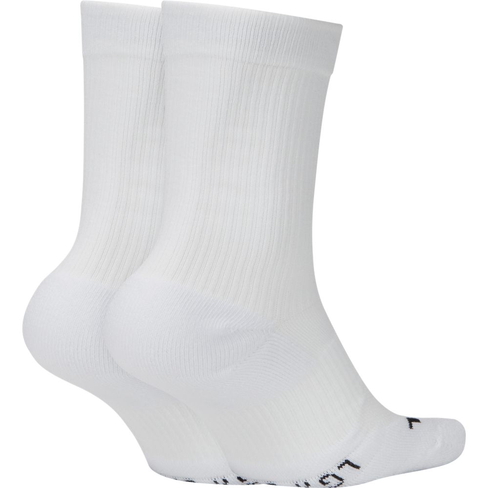 Nike Court Multiplier Cushioned Socks 2 Pack (White)