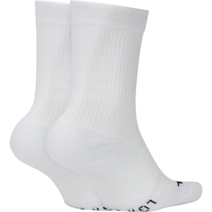 Nike Court Multiplier Cushioned Socks 2 Pack (White)