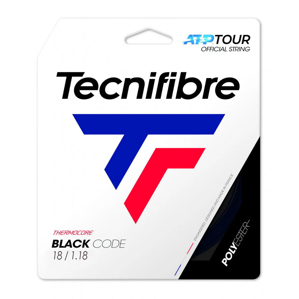 Tecnifibre Black Code 18/1.18 Tennis String (Black)