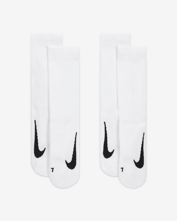 Nike Court Multiplier Cushioned Socks 2 Pack (White)