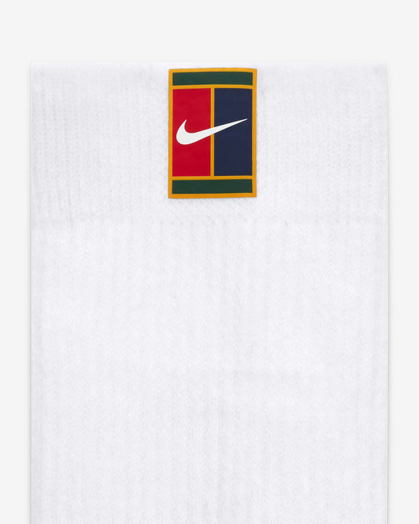 Nike Court Multiplier Cushioned Socks 2 Pack (White)