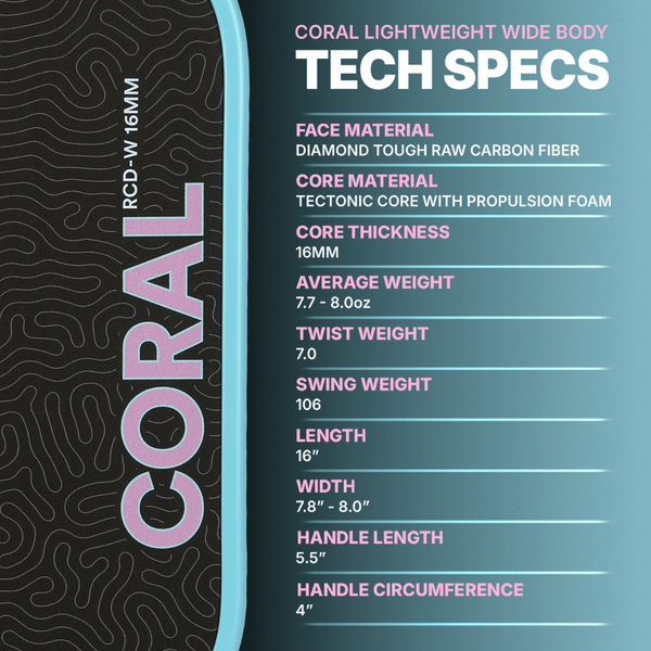Six Zero Coral Lightweight 16mm (With Neoprene Cover)