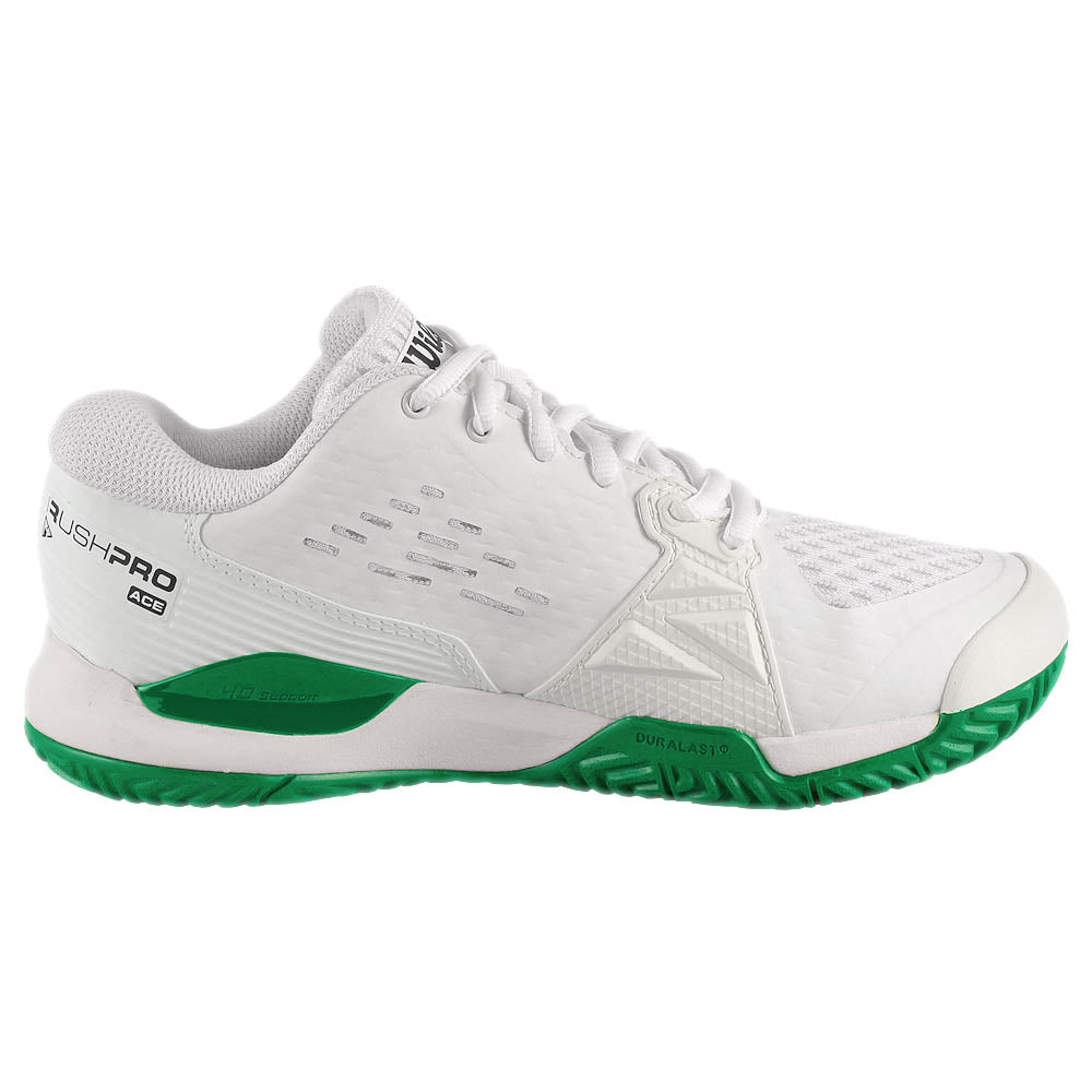 Wilson Junior's Rush Pro Ace - White/Bosphorus