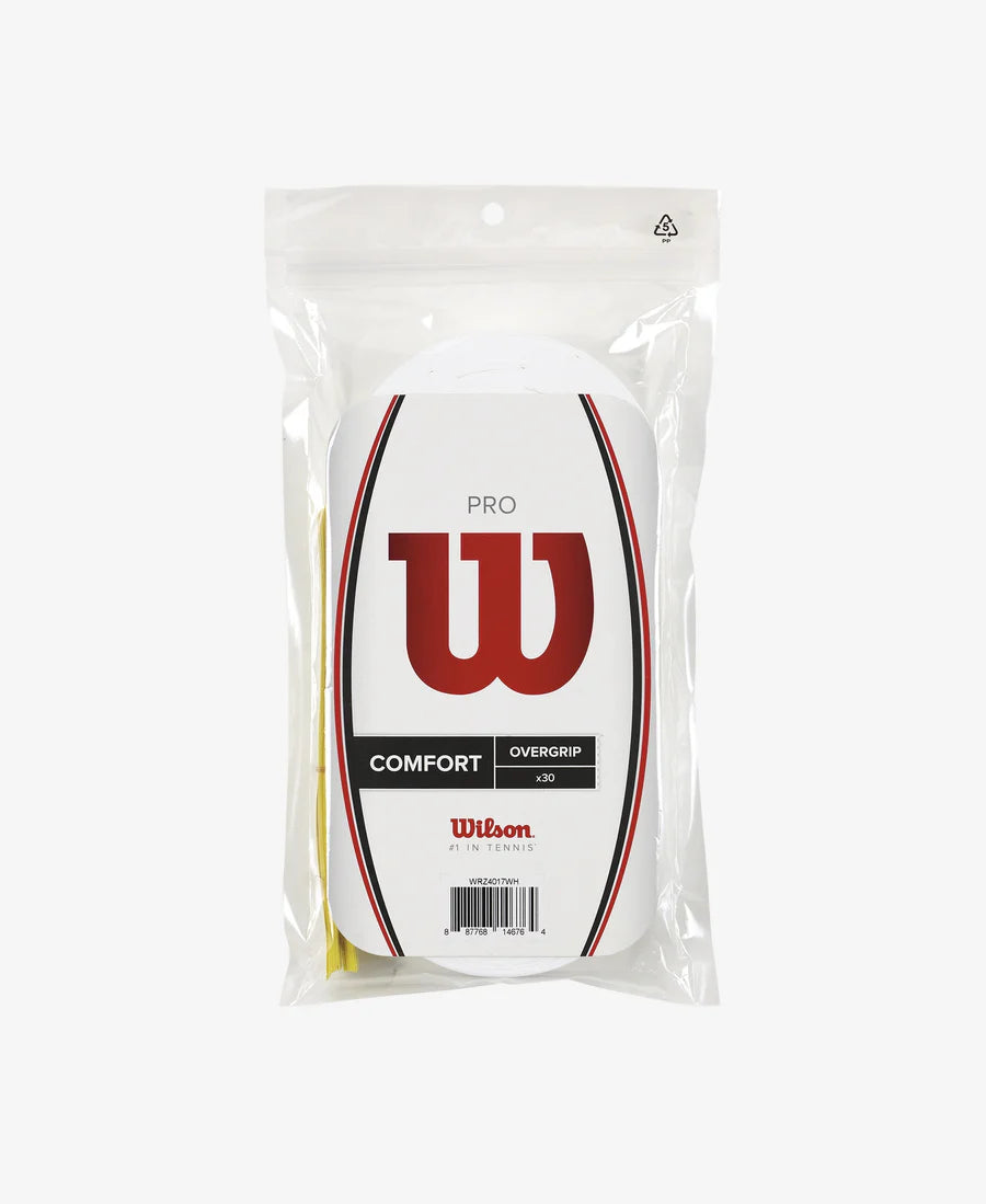 Wilson Pro Overgrip Comfort - 30 Pack (White)