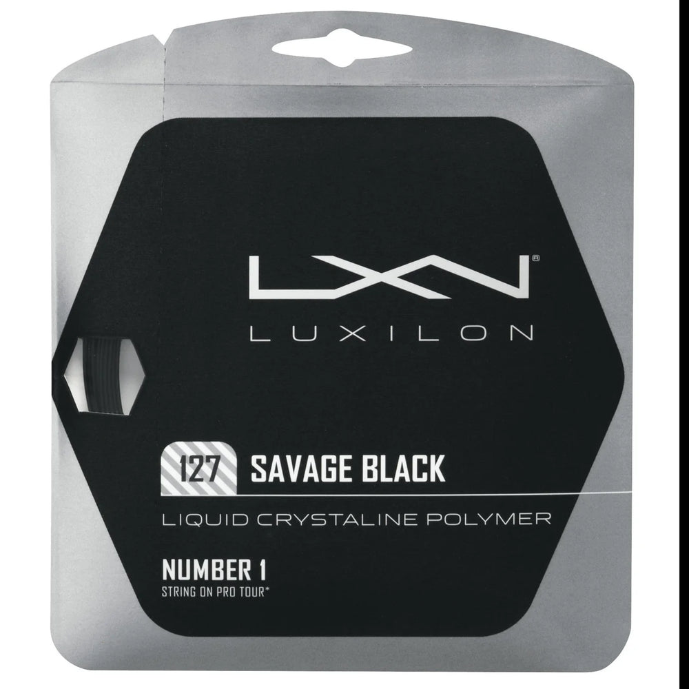 Luxilon Savage 127 Set Tennis String (Black)