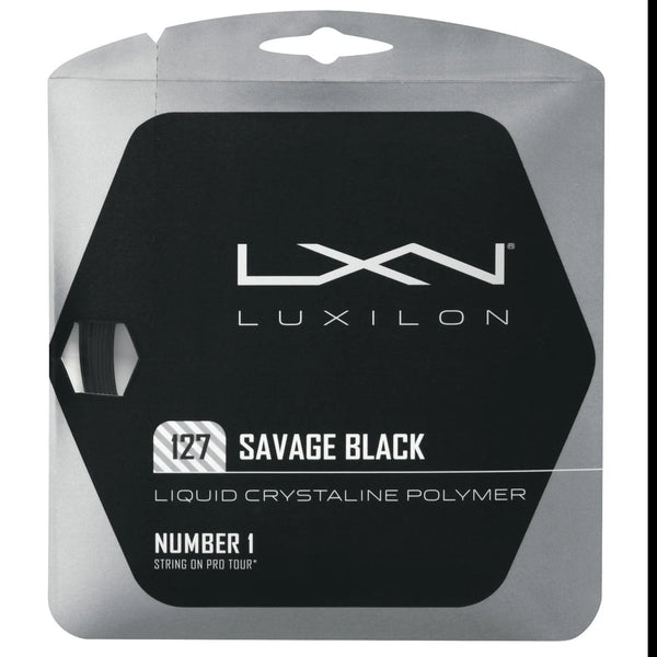 Luxilon Savage 127 Set Tennis String (Black)