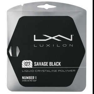 [HALF-SET] Luxilon Savage 127 Set Tennis String (Black)