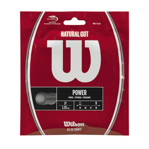 [HALF-SET] Wilson Natural Gut 17/1.25 Tennis String (Natural)