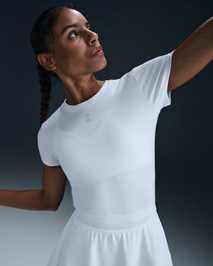 Nike Women's Dri-FIT Advantage Short-Sleeve Top (White)