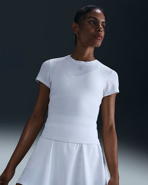 Nike Women's Dri-FIT Advantage Short-Sleeve Top (White)