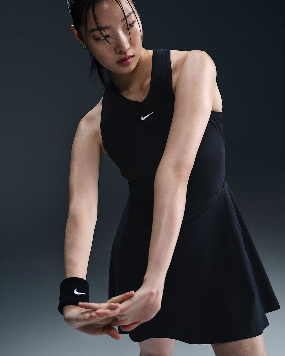 Nike Women's Dri-FIT Victory Dress (Black/White)