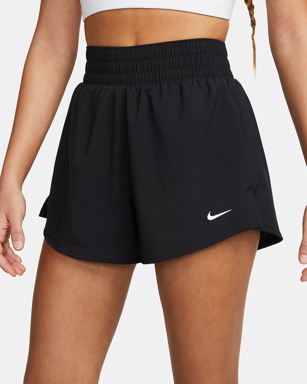 Nike One Women's Dri-Fit High-Rise 3'' 2-in-1 Shorts (Black)
