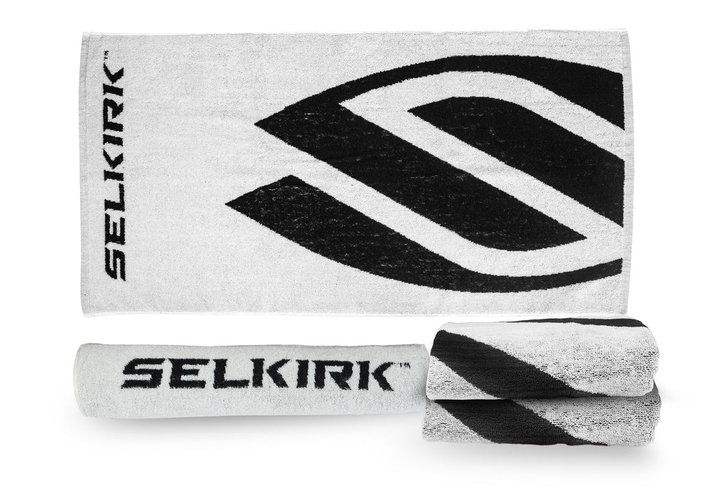 Selkirk Cotton Towel - 19" x 36" - Black-White