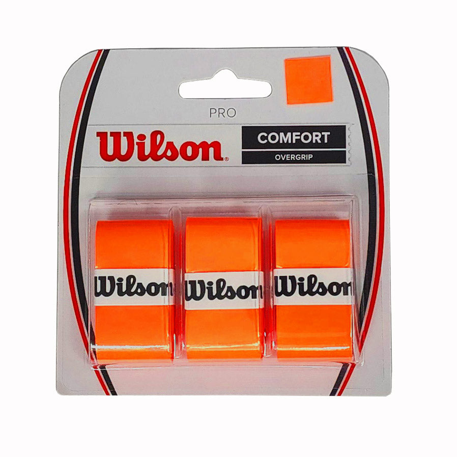 Wilson Pro Overgrip 3 Pack (Burn Orange)