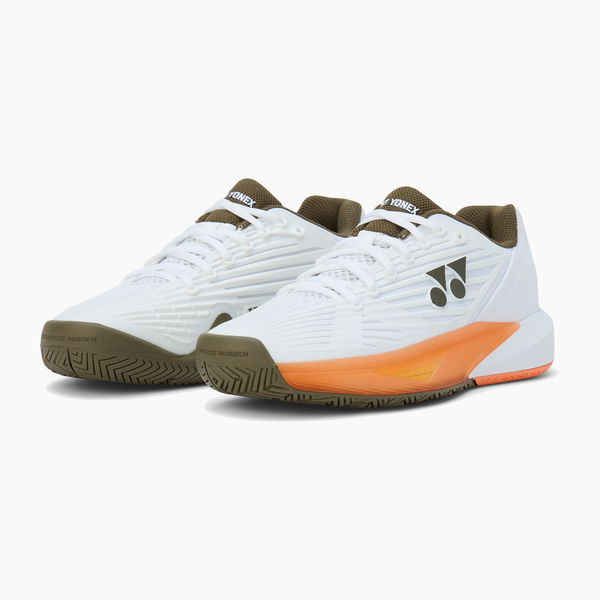 Yonex Power Cushion Eclipsion 5 Women's Tennis Shoe (White/Brown)