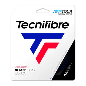 Tecnifibre Black Code 17/1.24 Tennis String (Black)