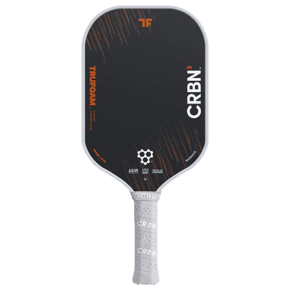 CRBN3 TruFoam Barrage Elongated pickleball paddle on white background