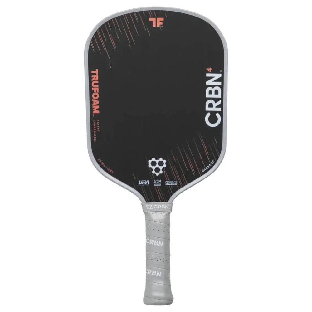 CRBN4 TruFoam Barrage pickleball paddle on white background