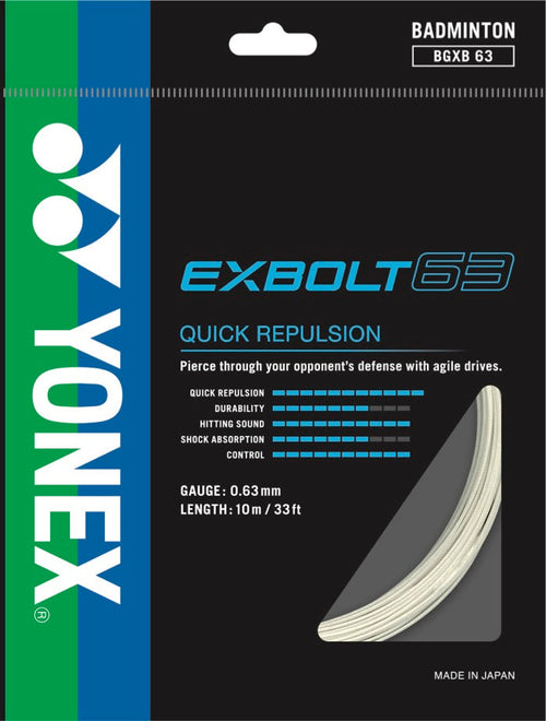 Yonex BG Exbolt 63 Badminton String
