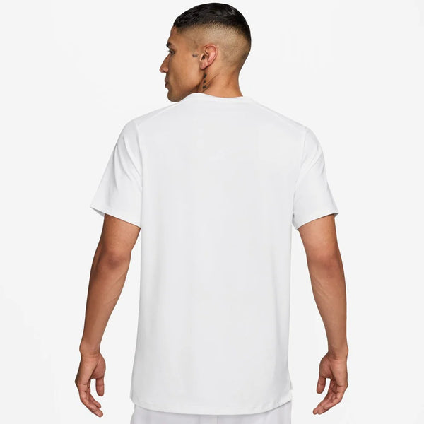 Nike Men's  Advantage Court Dri-FIT Tennis Top (White/Black)