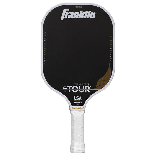 Franklin FS Tour Featherweight Tempo White front-facing paddle on white background