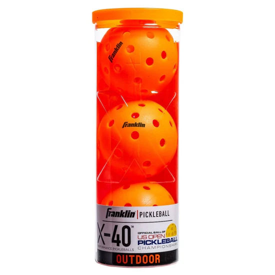 Franklin X-40 Outdoor Pickleball 3 Pack Tube