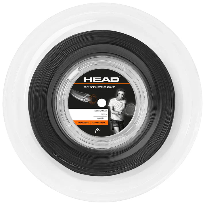 [HALF-SET] Head Synthetic Gut Tennis String (Black) (Reel)