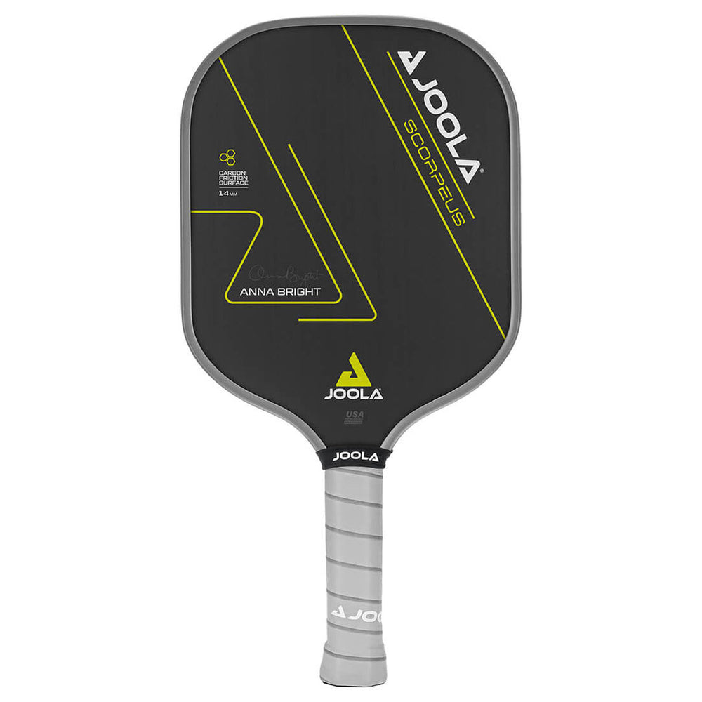 JOOLA Anna Bright Scorpeus CFS 14 front-facing pickleball paddle on white background