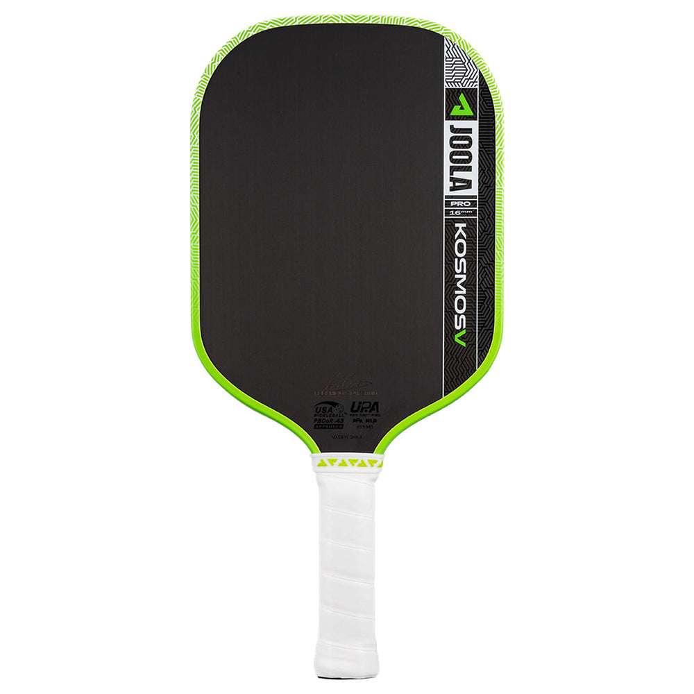 JOOLA Federico Staksrud Kosmos Pro V front-facing pickleball paddle on white background