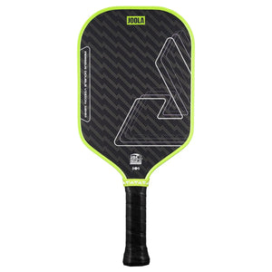 JOOLA Perseus Double Vision Green front-facing pickleball paddle on white background