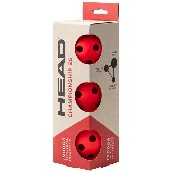 Head Championship 26 Indoor Pickleballs (3 Pack)